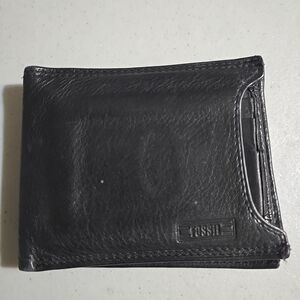 Fossil Dark Leather Card Holder
